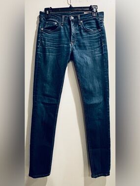 Women’s High Waist Dark Blue Slim Fit Jeans